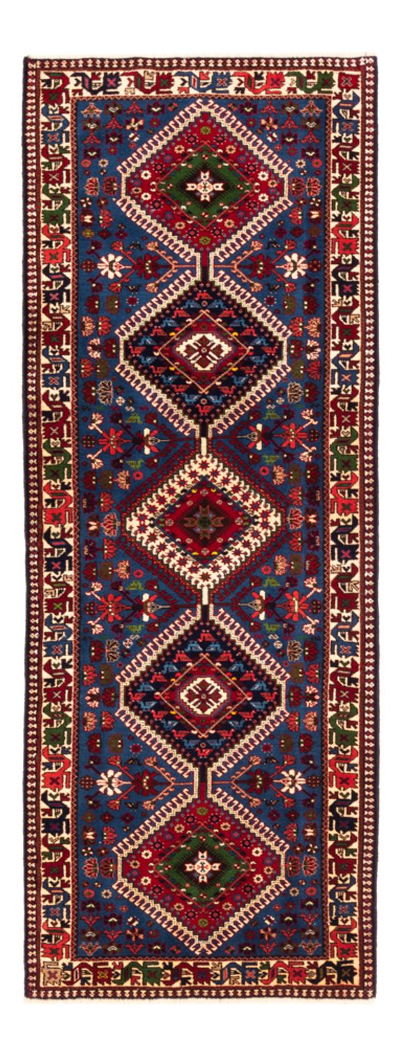 Tapis de couloir Tapis persan - Nomadic - 200 x 79 cm - bleu