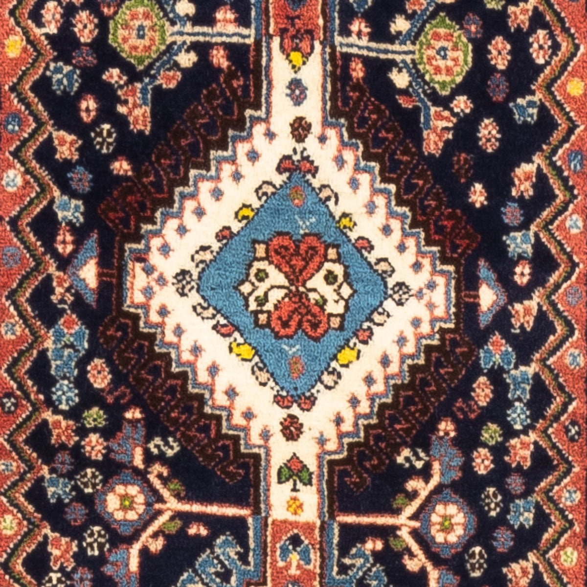 Tapis de couloir Tapis persan - Nomadic - 187 x 60 cm - bleu foncé