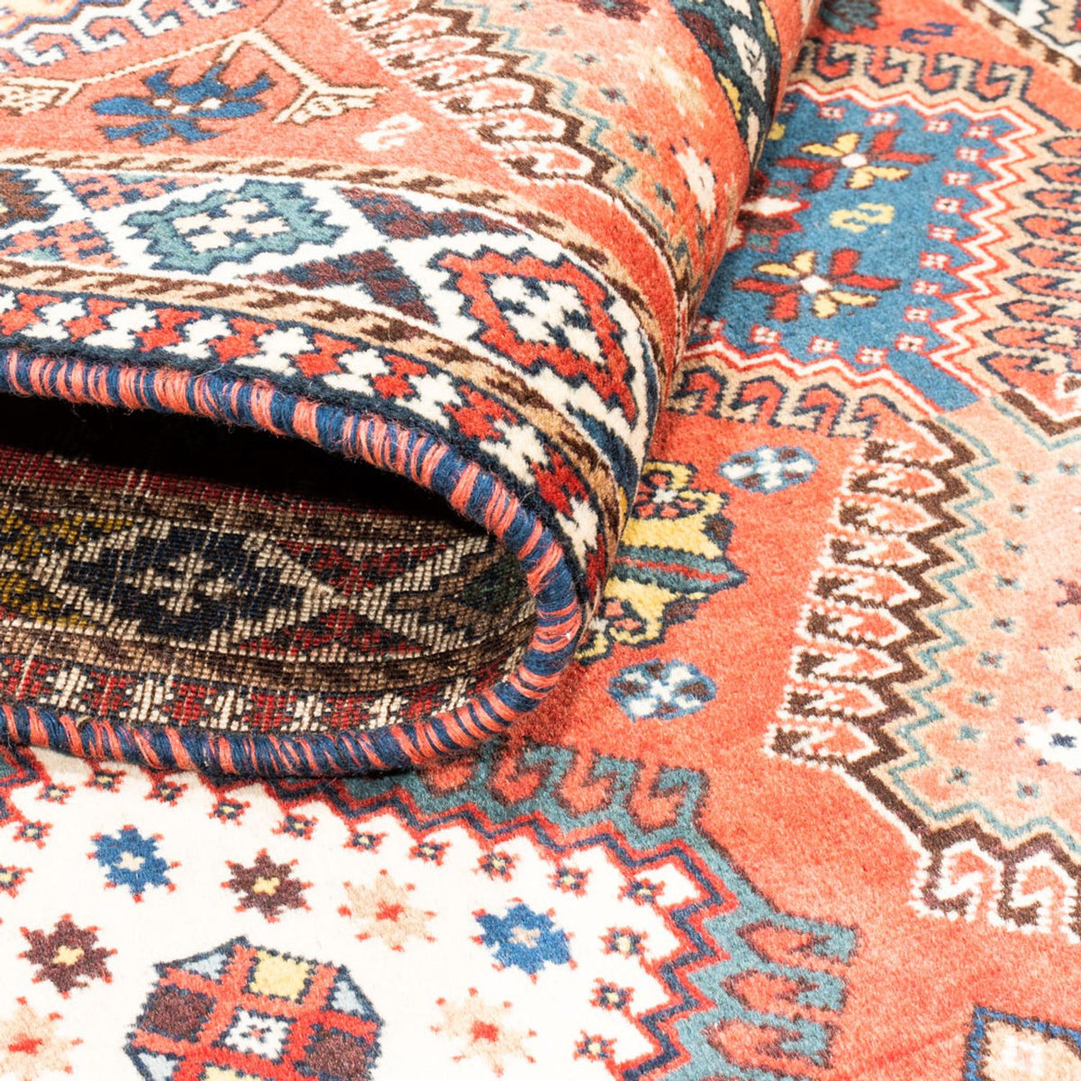 Tapis de couloir Tapis persan - Nomadic - 190 x 81 cm - rouge