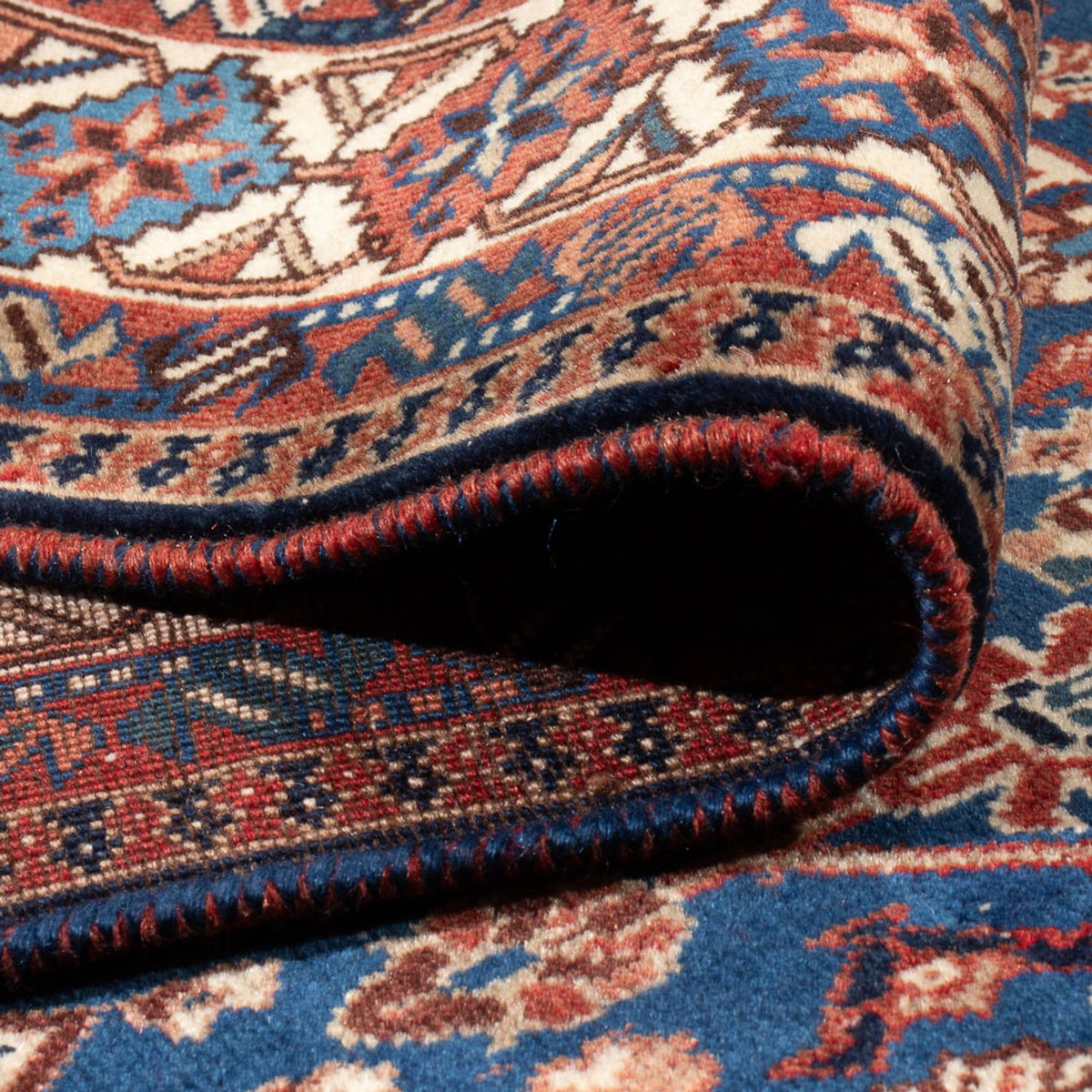 Tapis persan - Nomadic - 352 x 245 cm - bleu foncé