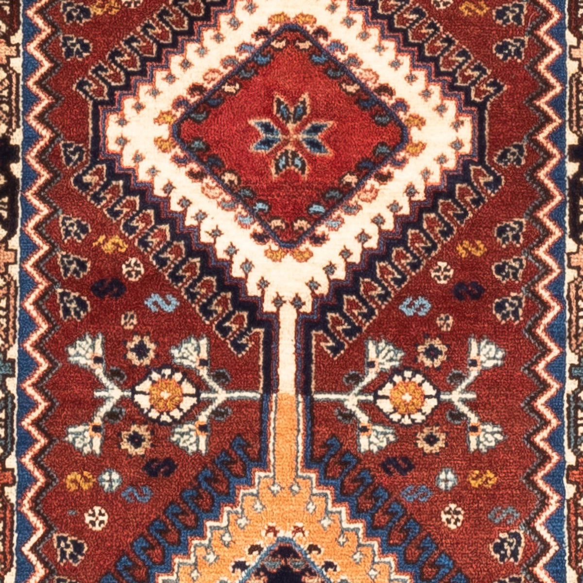 Tapis de couloir Tapis persan - Nomadic - 194 x 60 cm - rouge