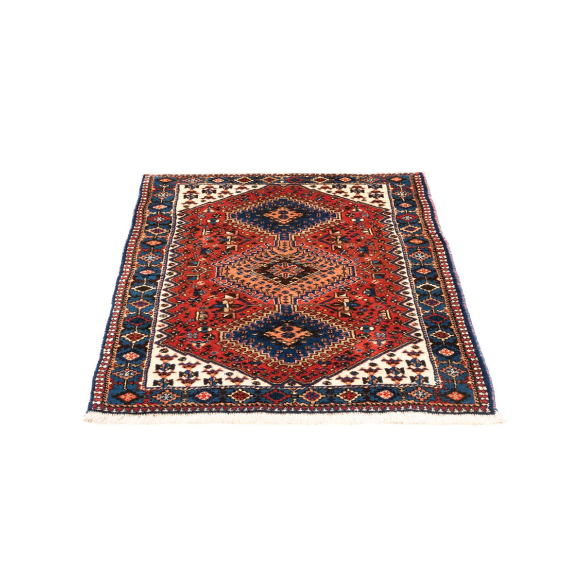 Tapis persan - Nomadic - 123 x 81 cm - rouge