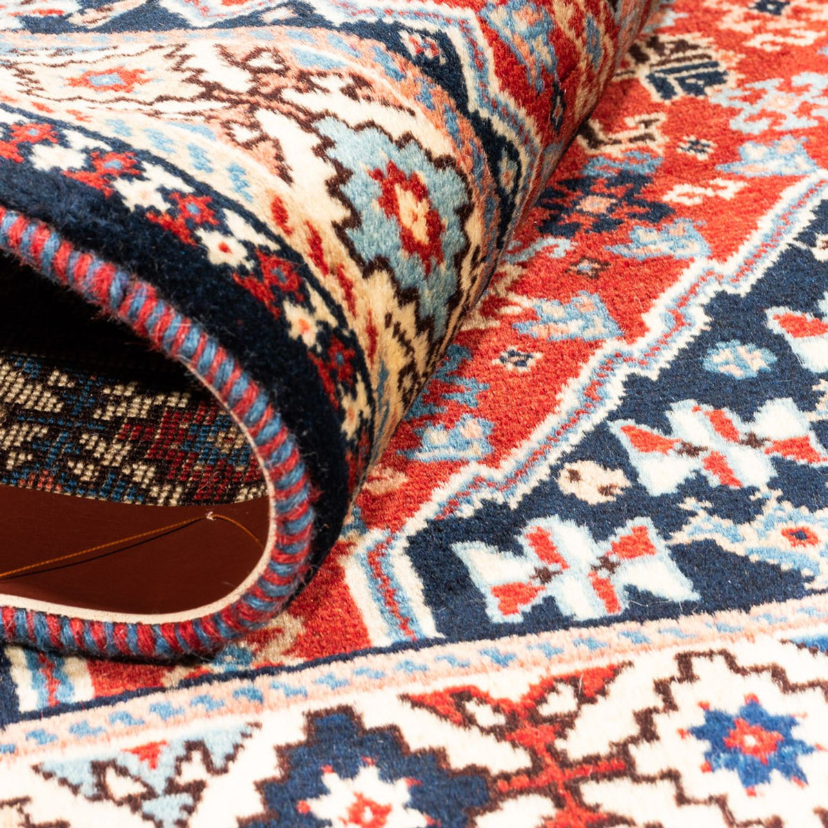Tapis persan - Nomadic - 128 x 82 cm - rouge