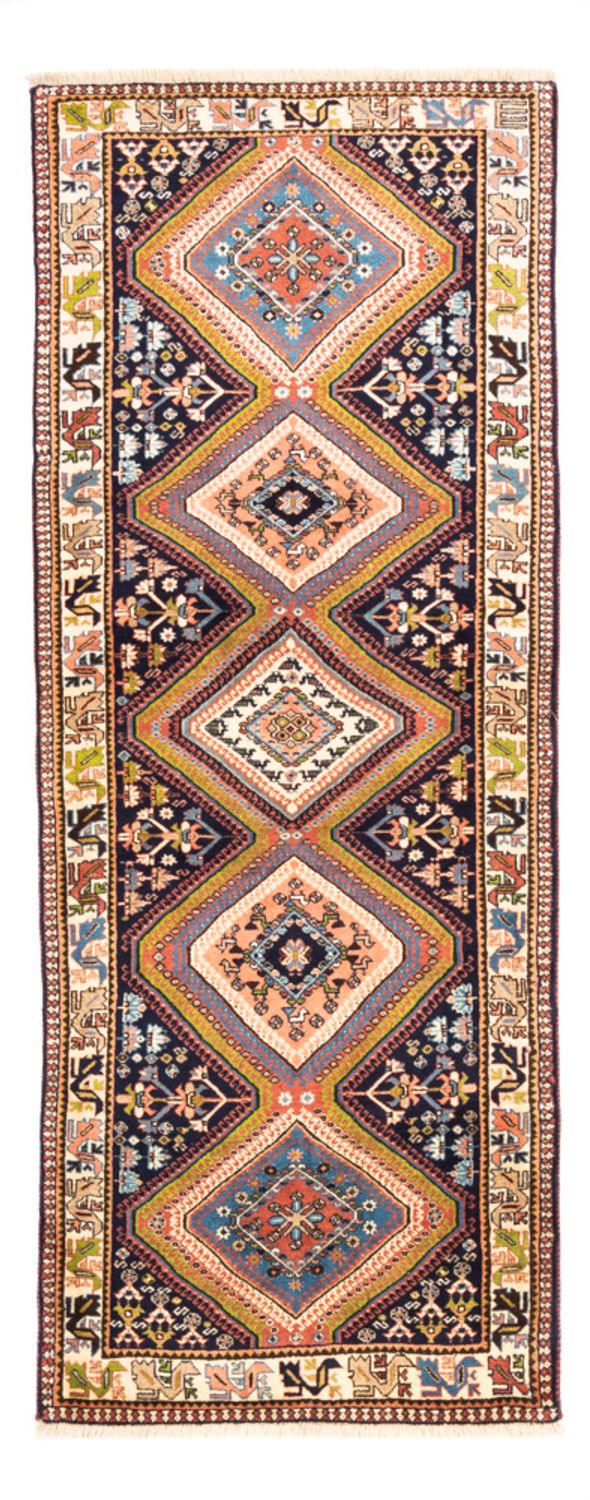 Tapis de couloir Tapis persan - Nomadic - 198 x 80 cm - bleu foncé