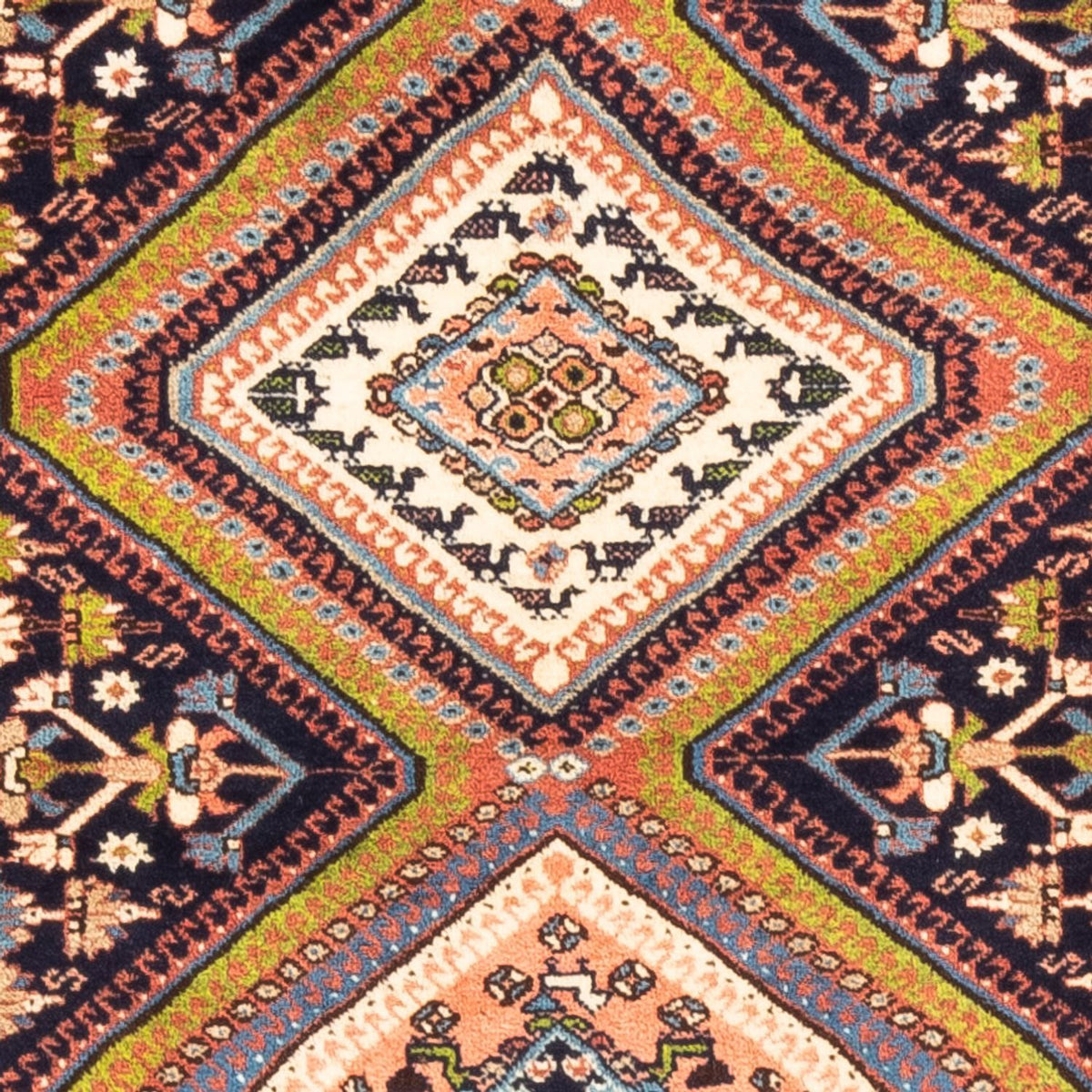 Tapis de couloir Tapis persan - Nomadic - 198 x 80 cm - bleu foncé