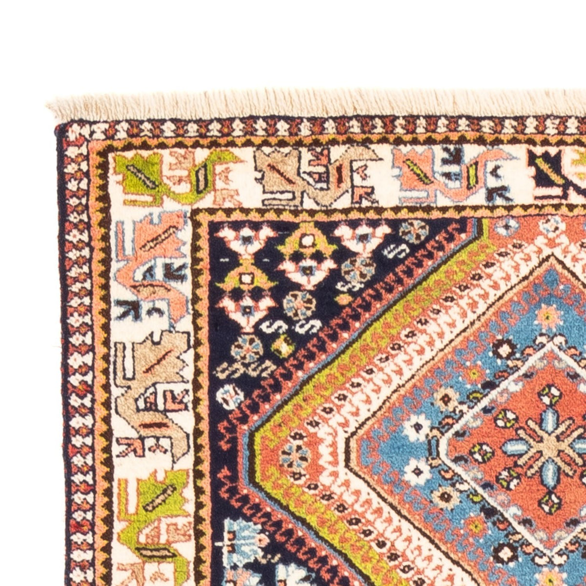 Tapis de couloir Tapis persan - Nomadic - 198 x 80 cm - bleu foncé