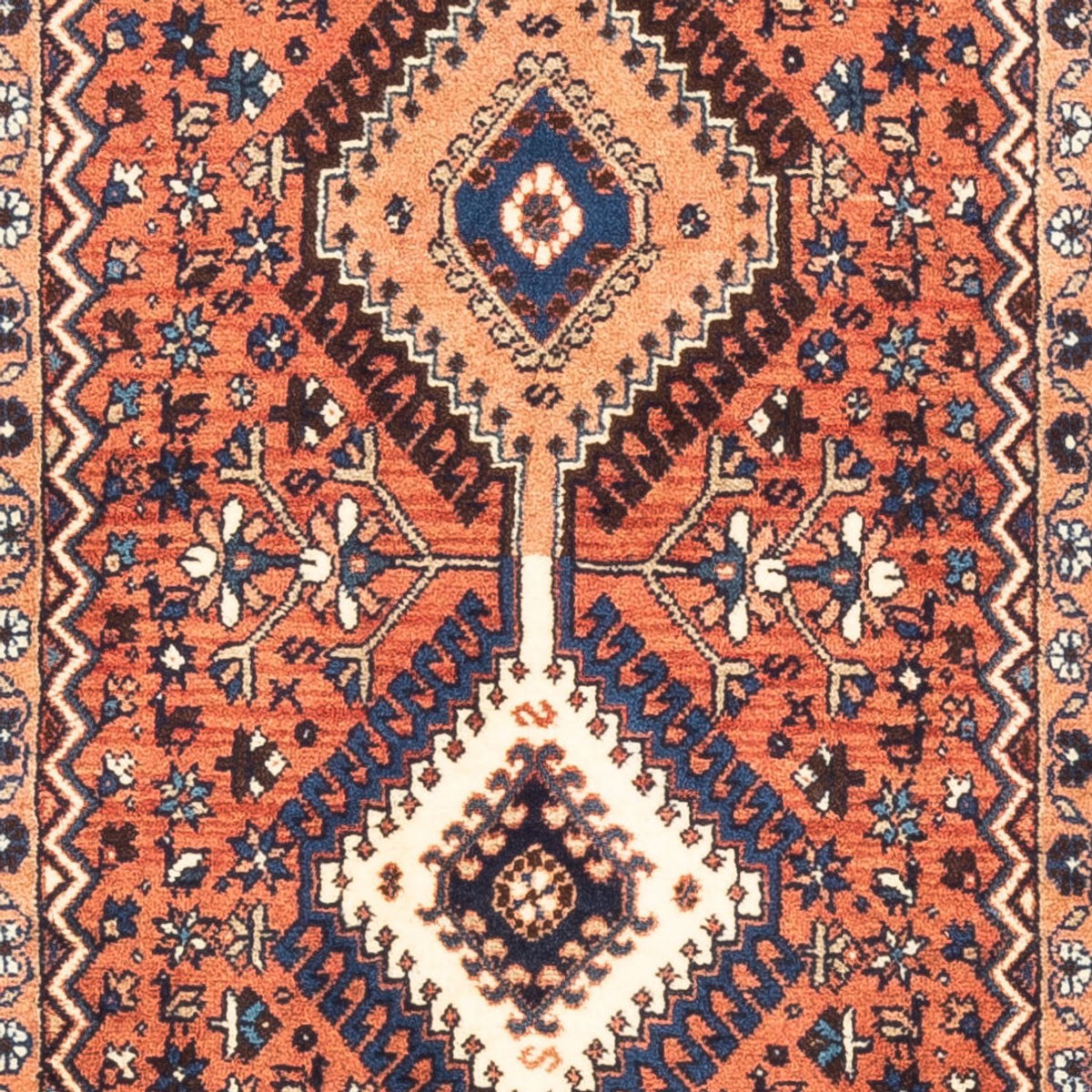 Tapis de couloir Tapis persan - Nomadic - 190 x 80 cm - rouge