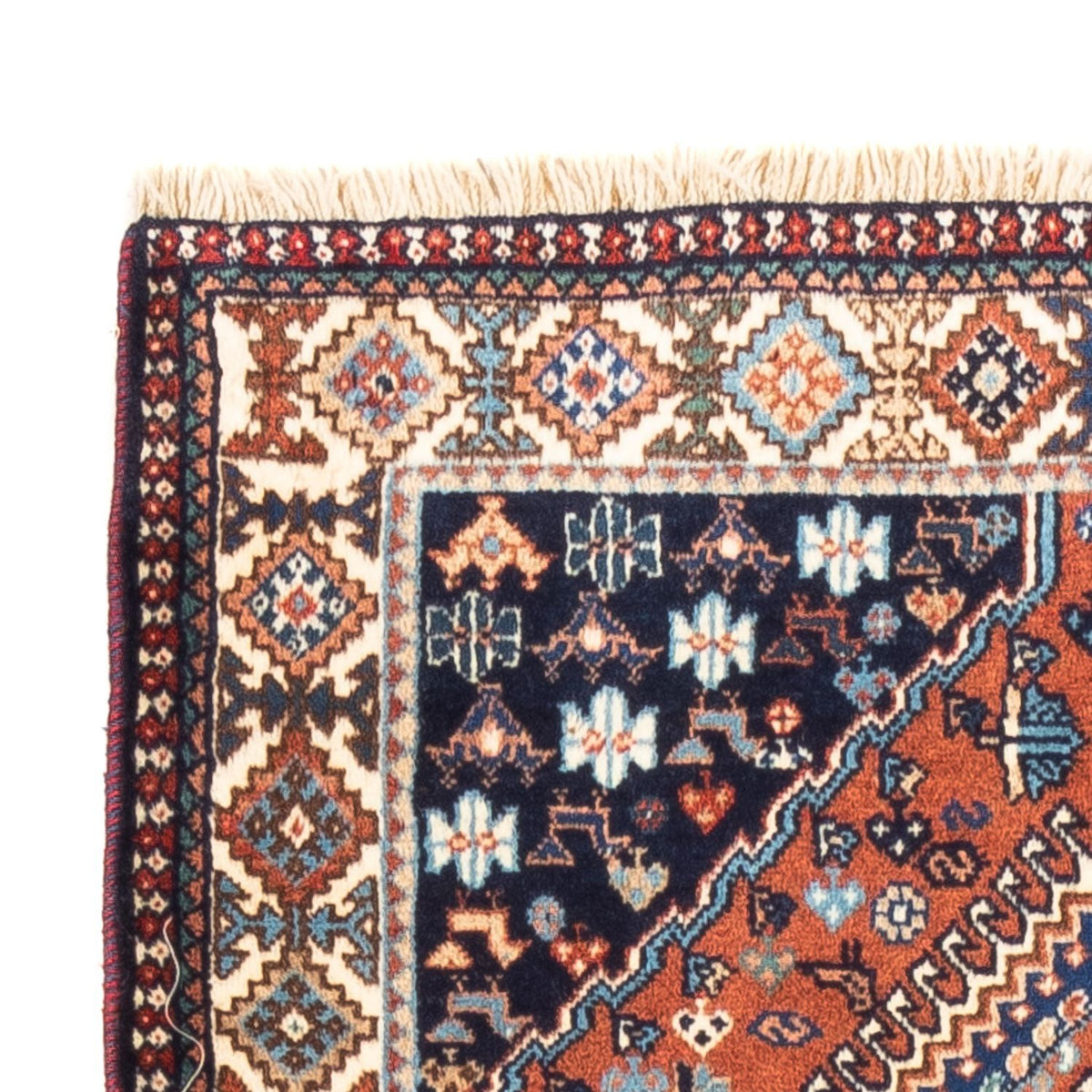 Tapis de couloir Tapis persan - Nomadic - 205 x 83 cm - rouge