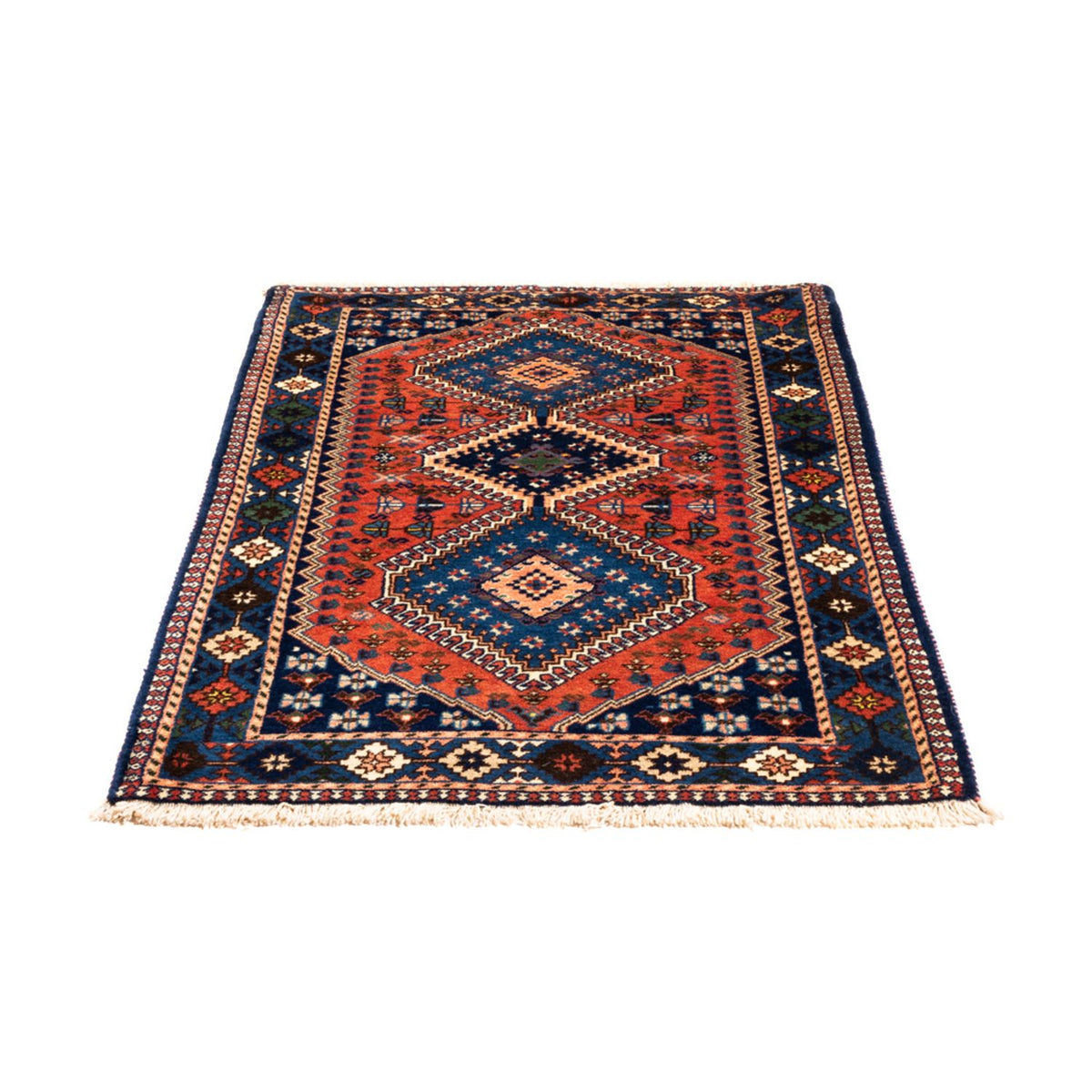 Tapis persan - Nomadic - 135 x 85 cm - rouge
