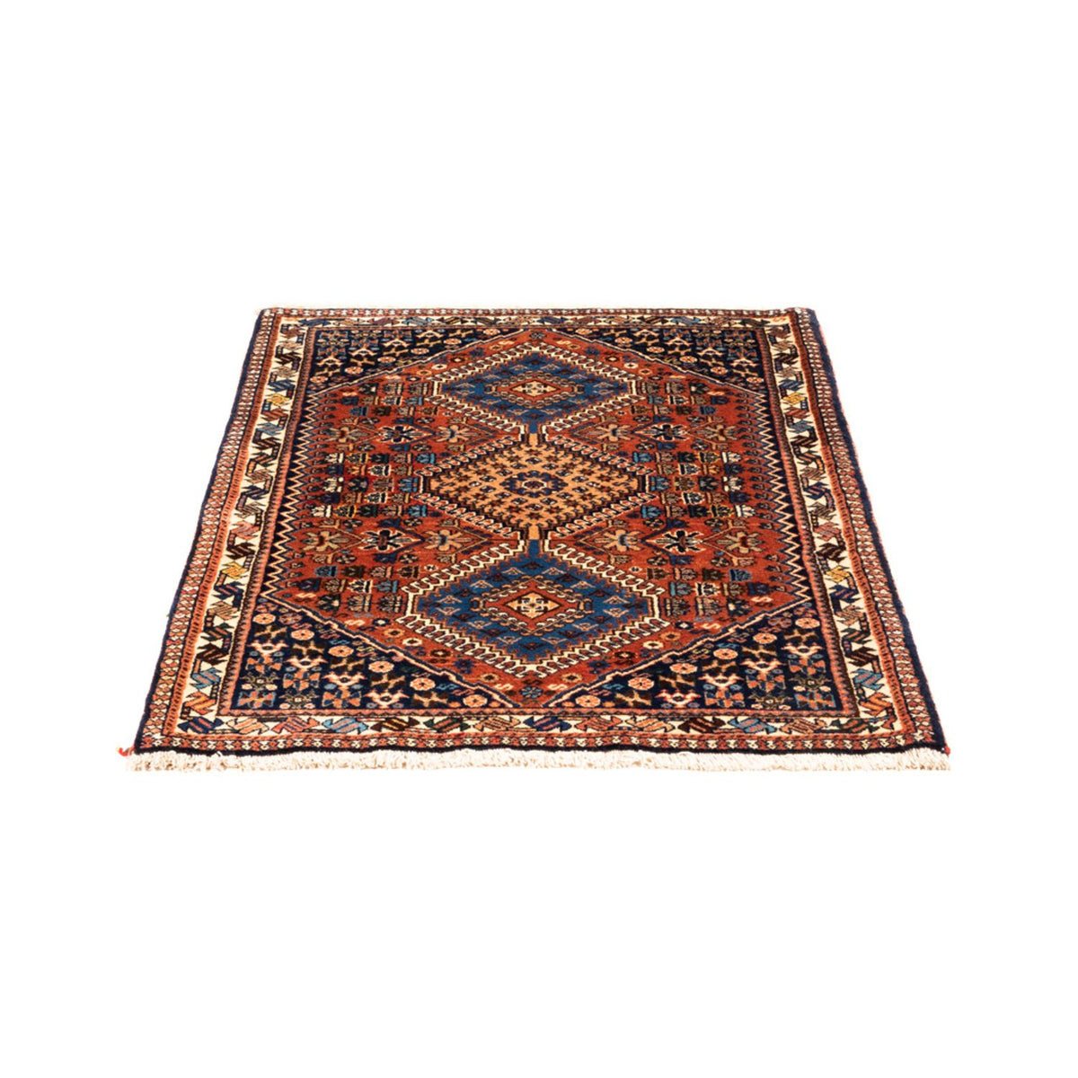 Tapis persan - Nomadic - 125 x 84 cm - rouge