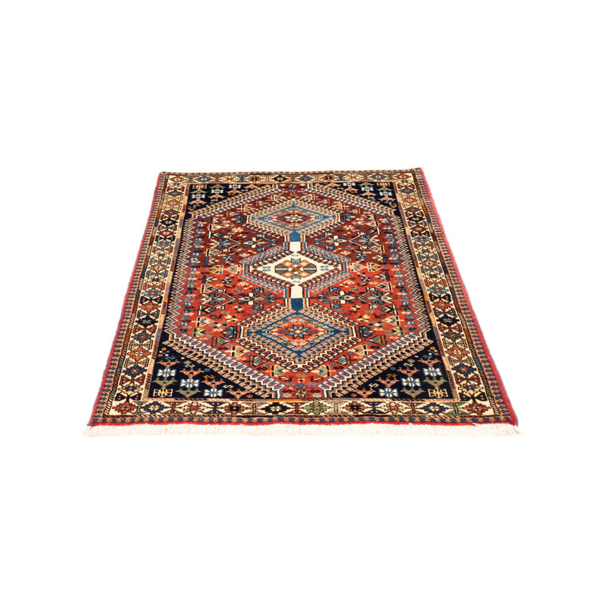 Tapis persan - Nomadic - 130 x 85 cm - rouge