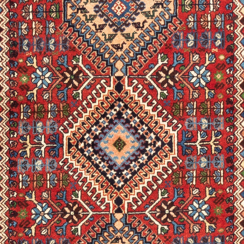 Tapis de couloir Tapis persan - Nomadic - 196 x 80 cm - rouge