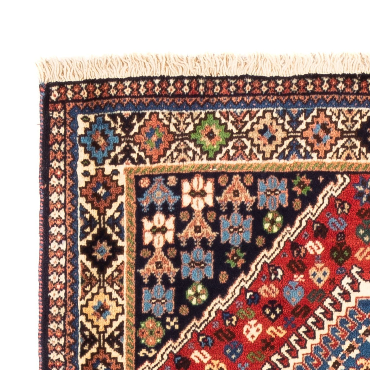 Tapis de couloir Tapis persan - Nomadic - 196 x 80 cm - rouge