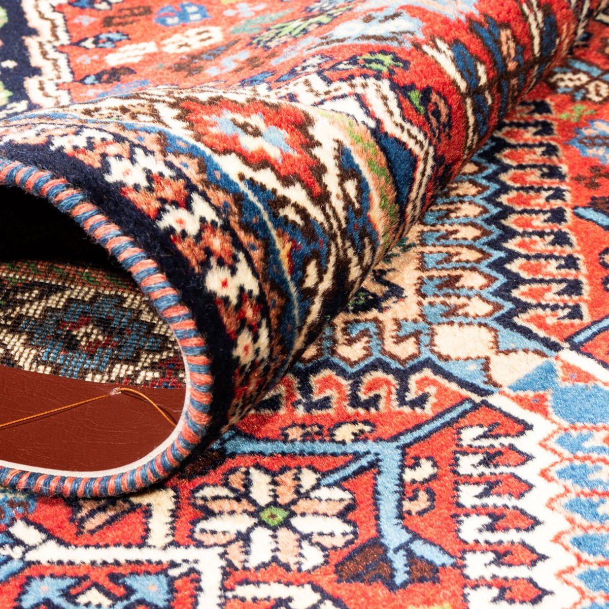 Tapis de couloir Tapis persan - Nomadic - 196 x 80 cm - rouge