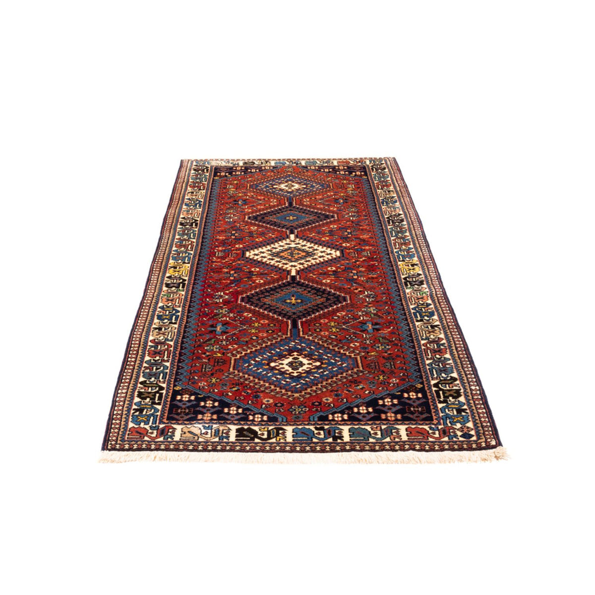 Tapis de couloir Tapis persan - Nomadic - 193 x 85 cm - rouge