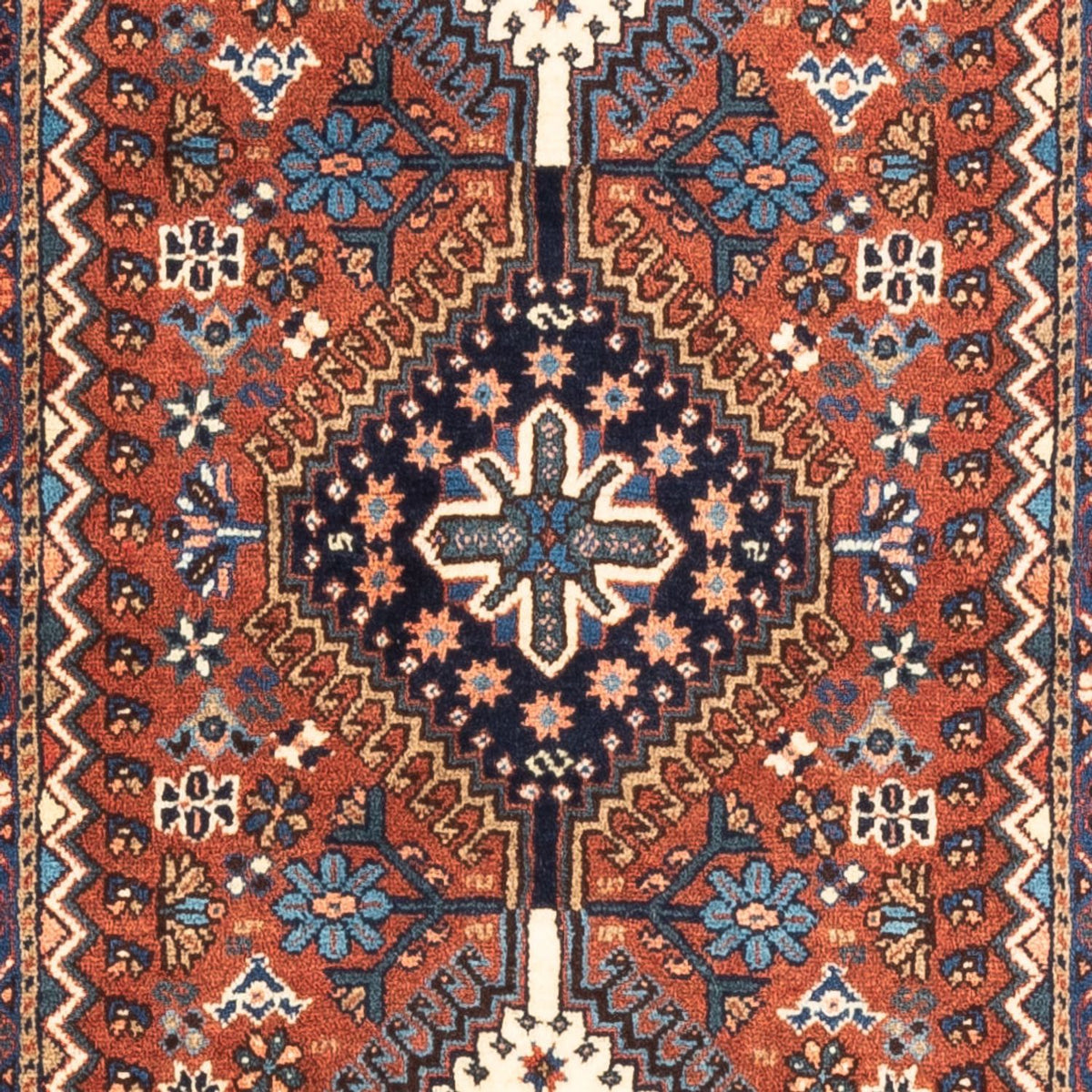 Tapis de couloir Tapis persan - Nomadic - 205 x 80 cm - rouge