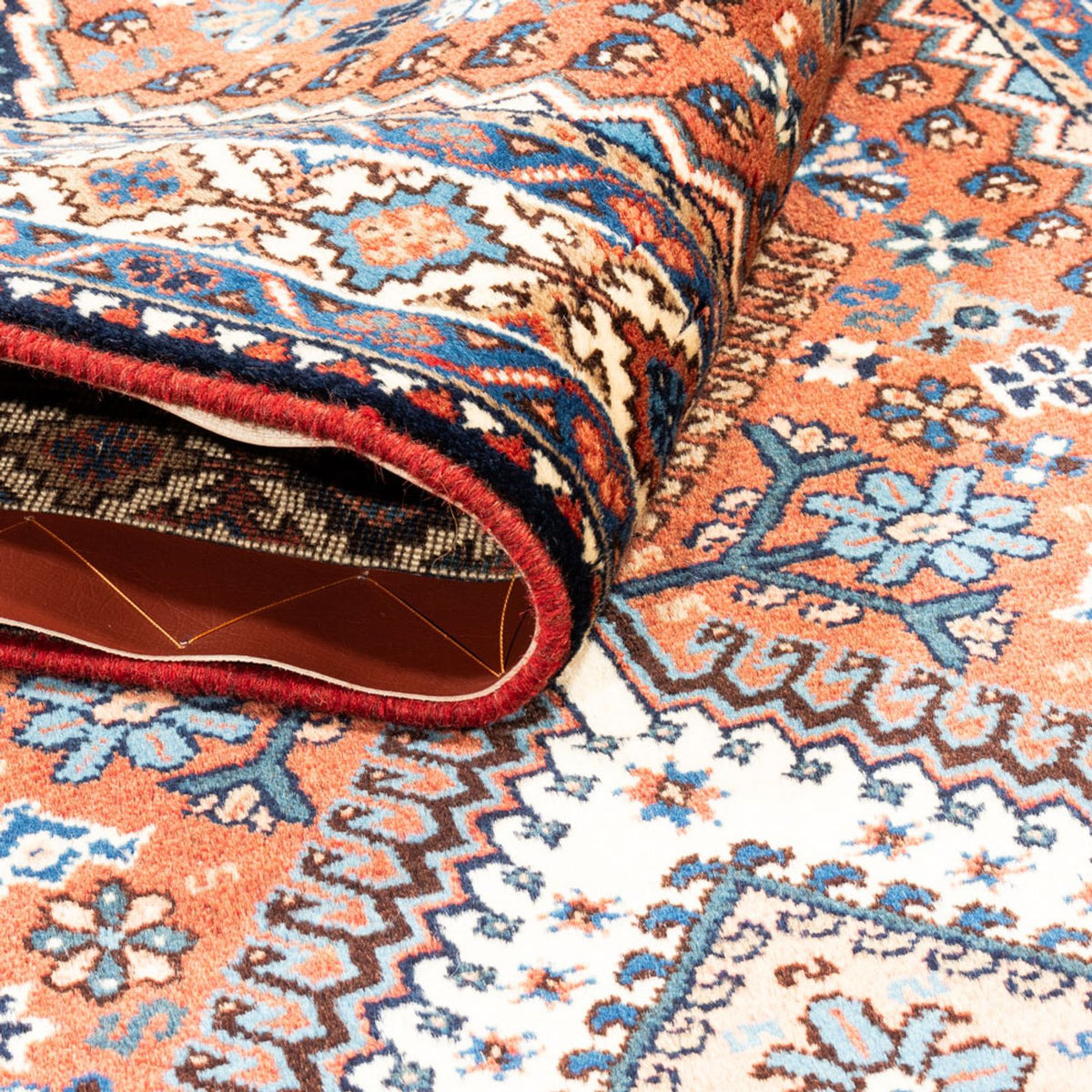 Tapis de couloir Tapis persan - Nomadic - 205 x 80 cm - rouge