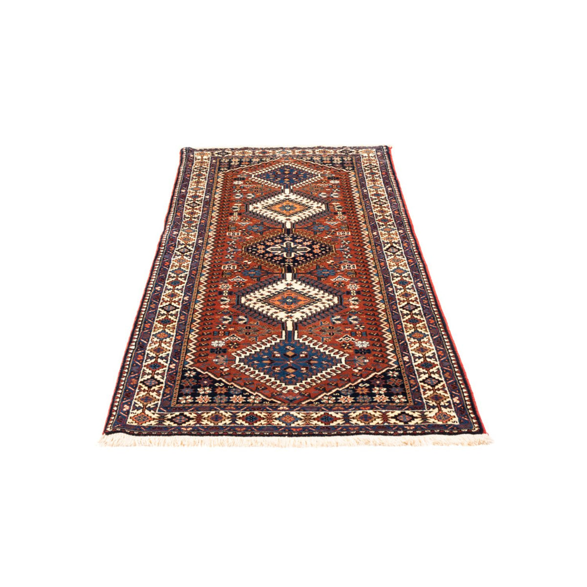 Tapis de couloir Tapis persan - Nomadic - 205 x 80 cm - rouge