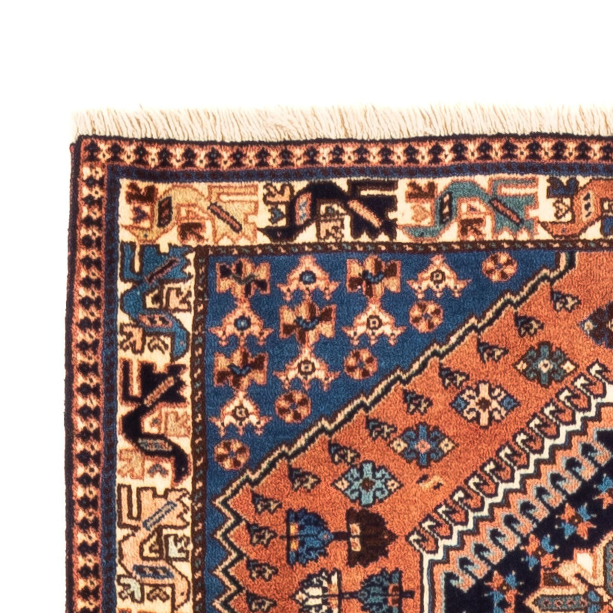 Tapis de couloir Tapis persan - Nomadic - 200 x 80 cm - rouge