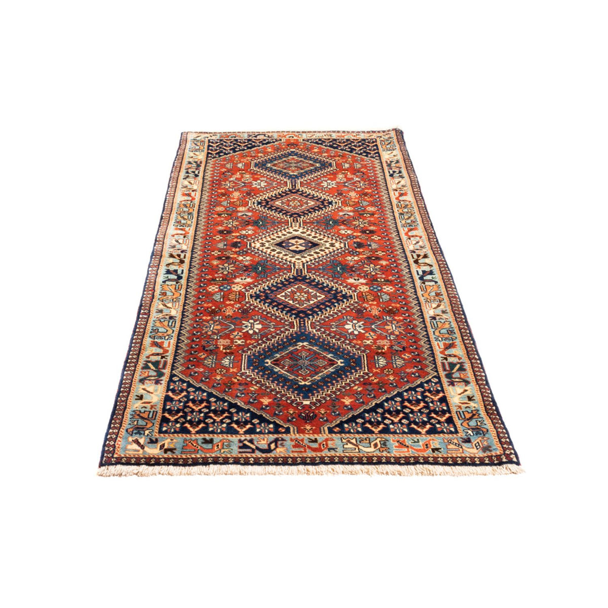 Tapis de couloir Tapis persan - Nomadic - 198 x 86 cm - rouge