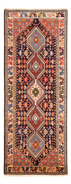 Tapis de couloir Tapis persan - Nomadic - 207 x 80 cm - bleu foncé