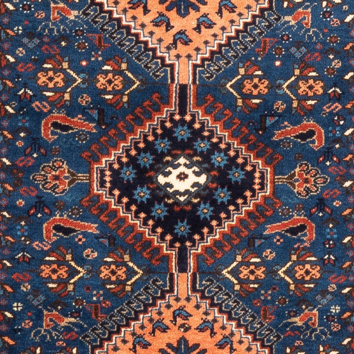 Tapis persan - Nomadic - 127 x 83 cm - bleu
