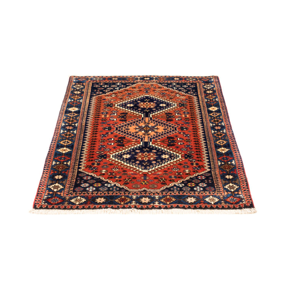 Tapis persan - Nomadic - 122 x 84 cm - rouge