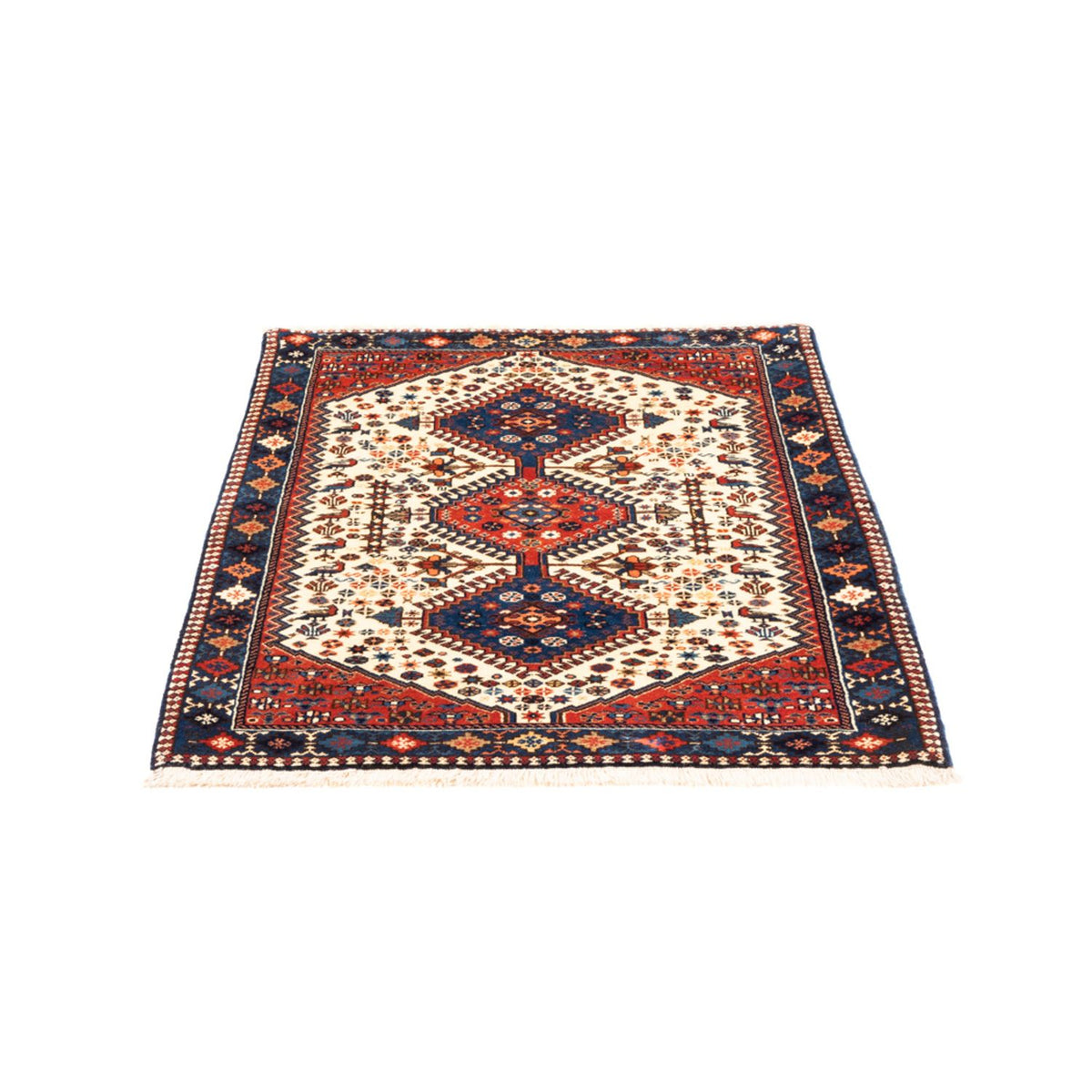 Tapis persan - Nomadic - 128 x 85 cm - crème