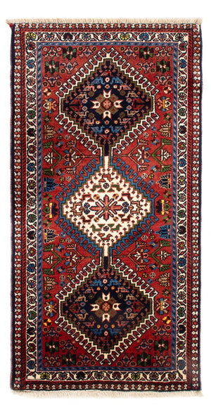 Tapis persan - Nomadic - 106 x 68 cm - rouge