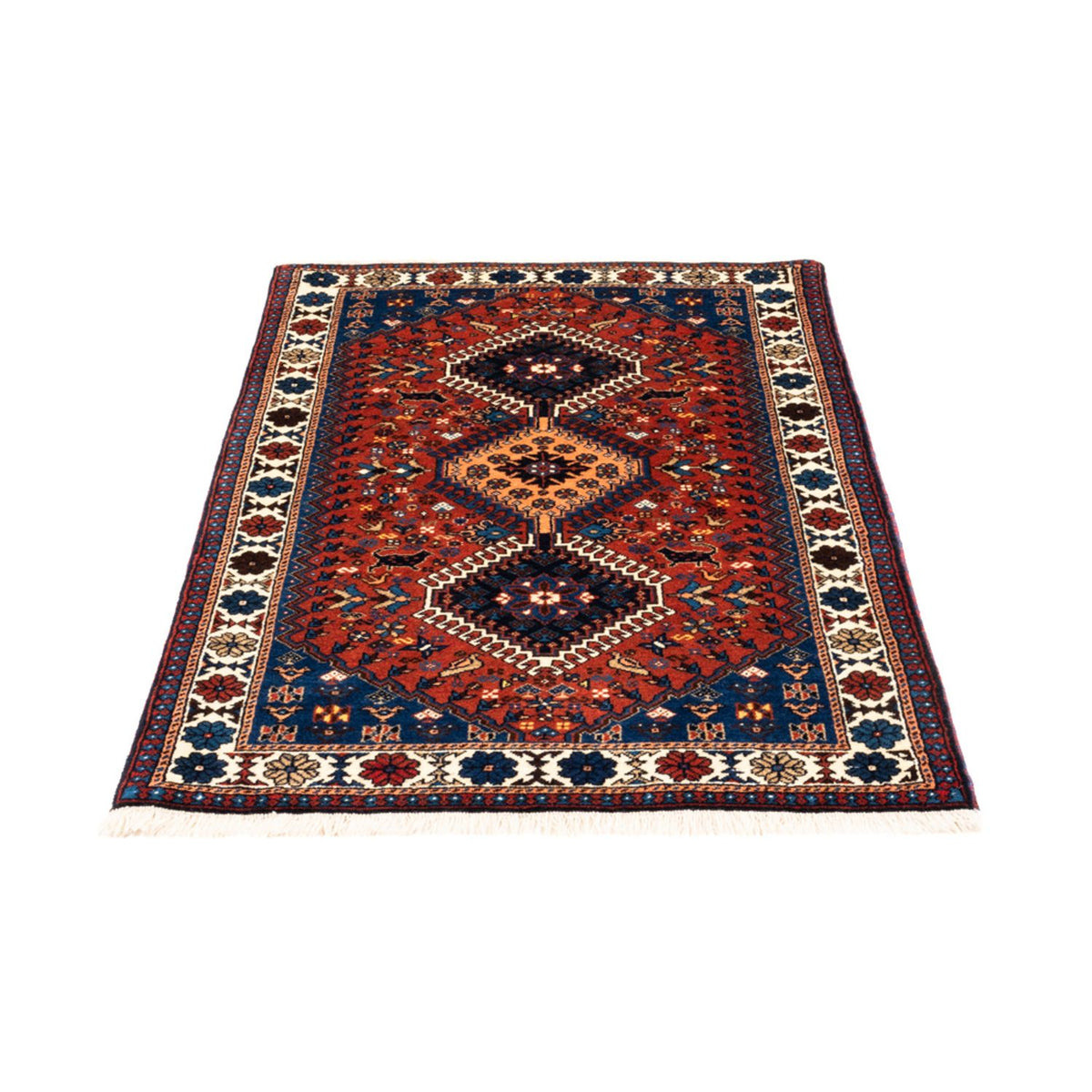 Tapis persan - Nomadic - 130 x 80 cm - rouge