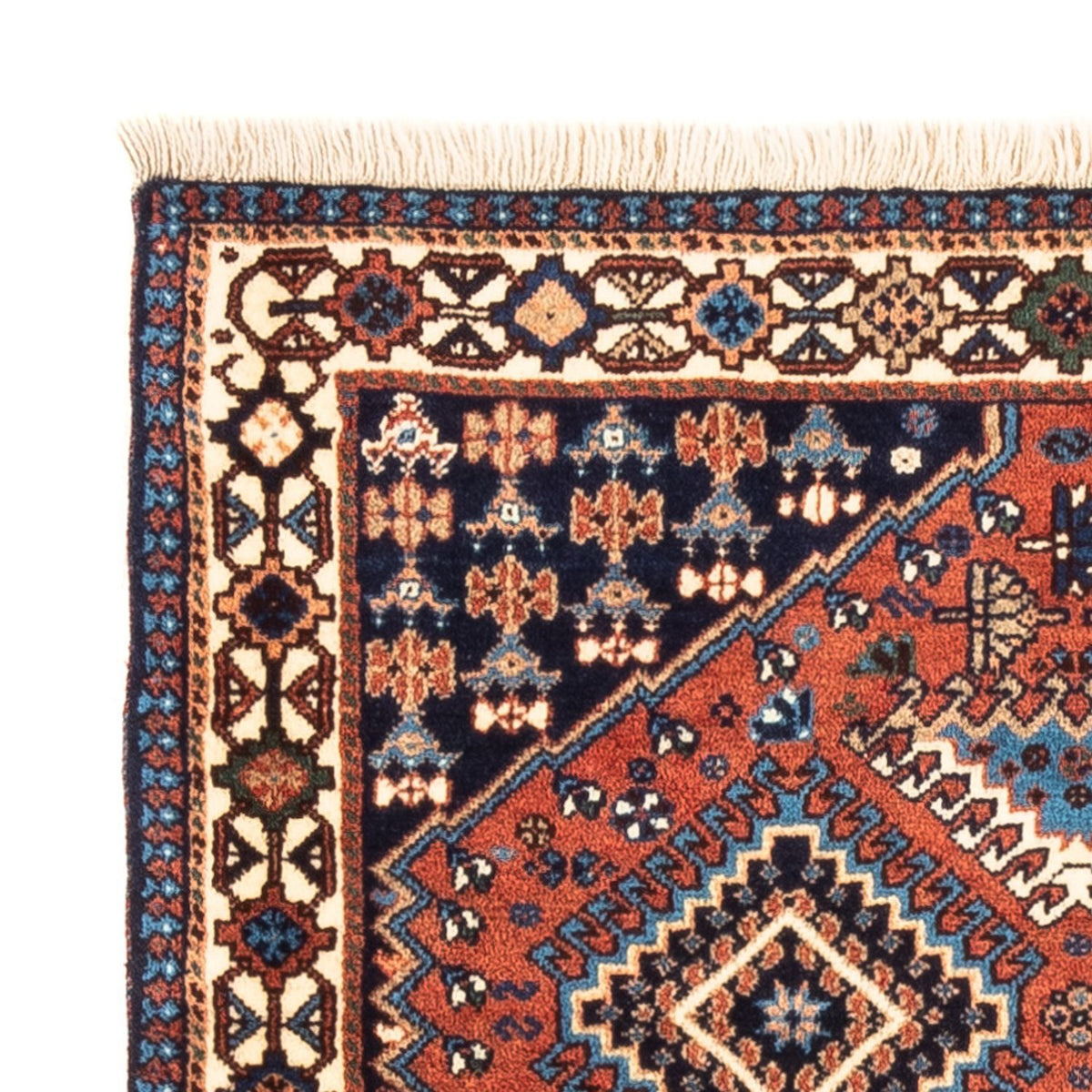 Tapis persan - Nomadic - 126 x 80 cm - rouge