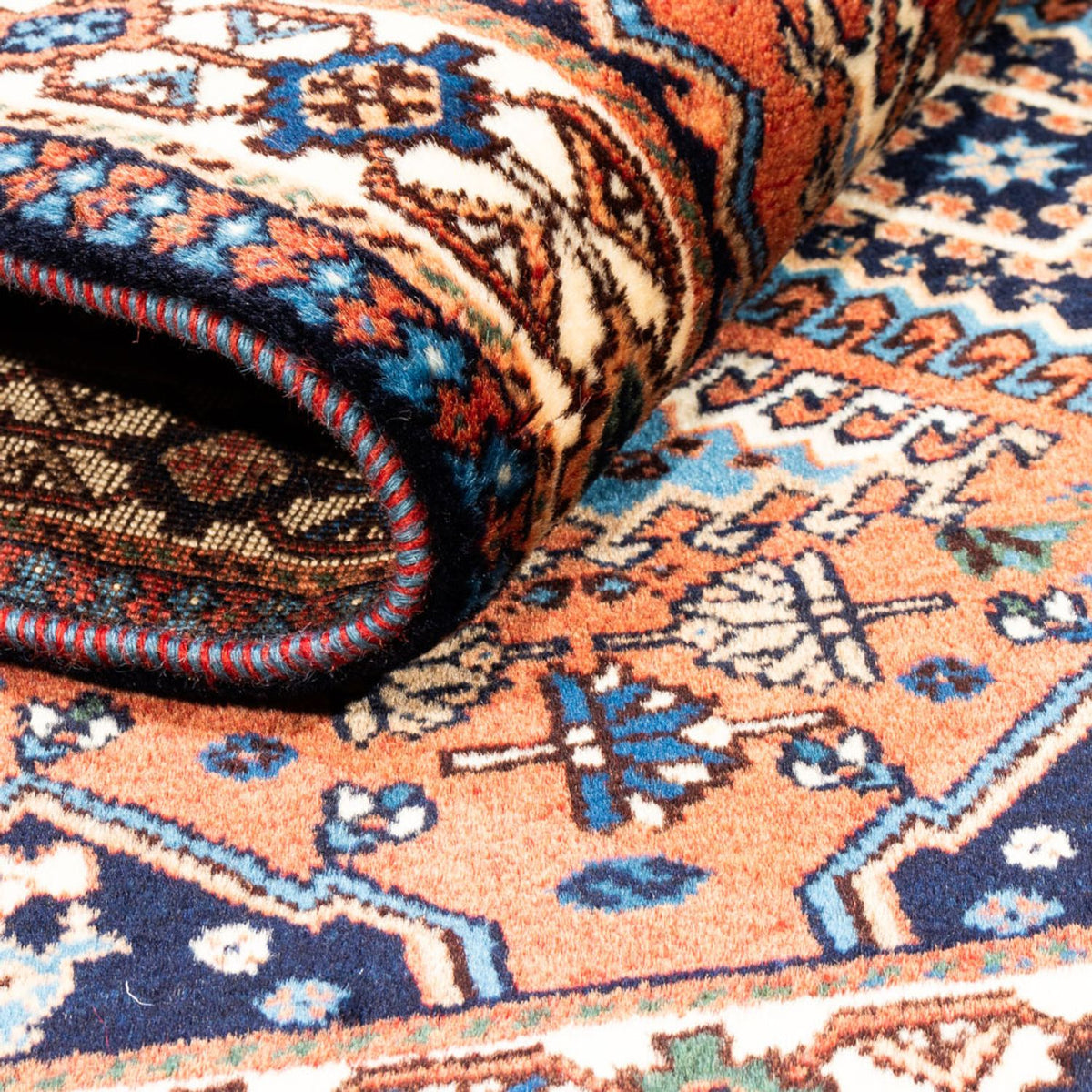 Tapis persan - Nomadic - 126 x 80 cm - rouge