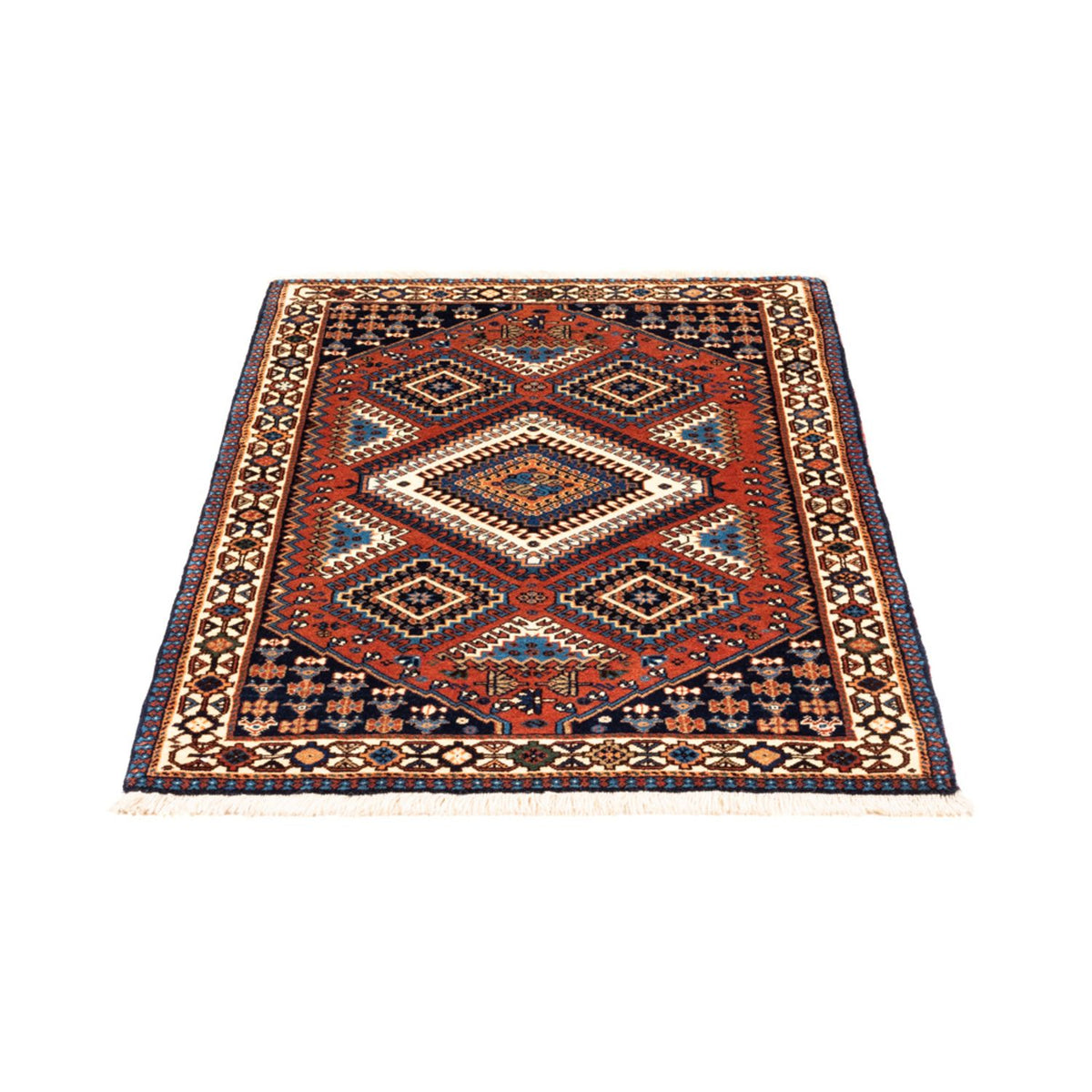 Tapis persan - Nomadic - 126 x 80 cm - rouge