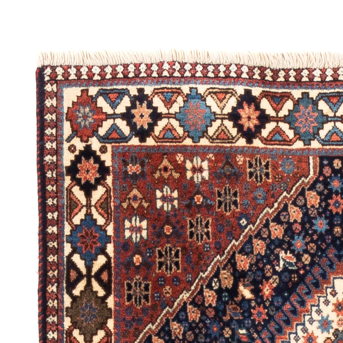 Tapis de couloir Tapis persan - Nomadic - 188 x 82 cm - bleu foncé
