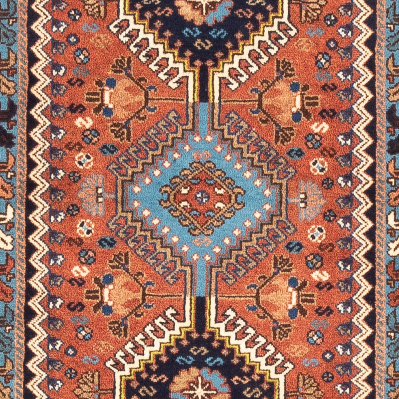 Tapis de couloir Tapis persan - Nomadic - 200 x 62 cm - rouge
