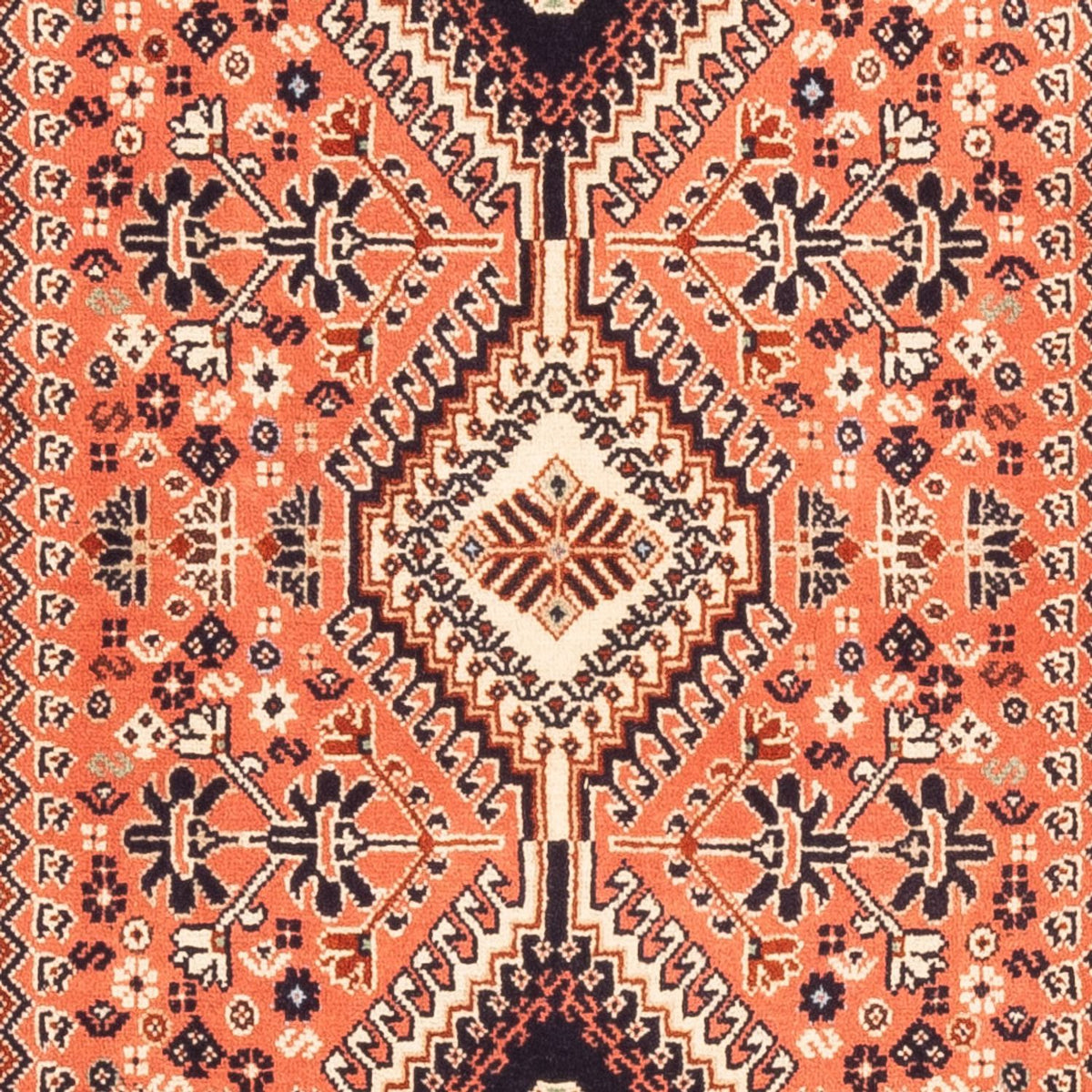 Tapis de couloir Tapis persan - Nomadic - 207 x 80 cm - rouge