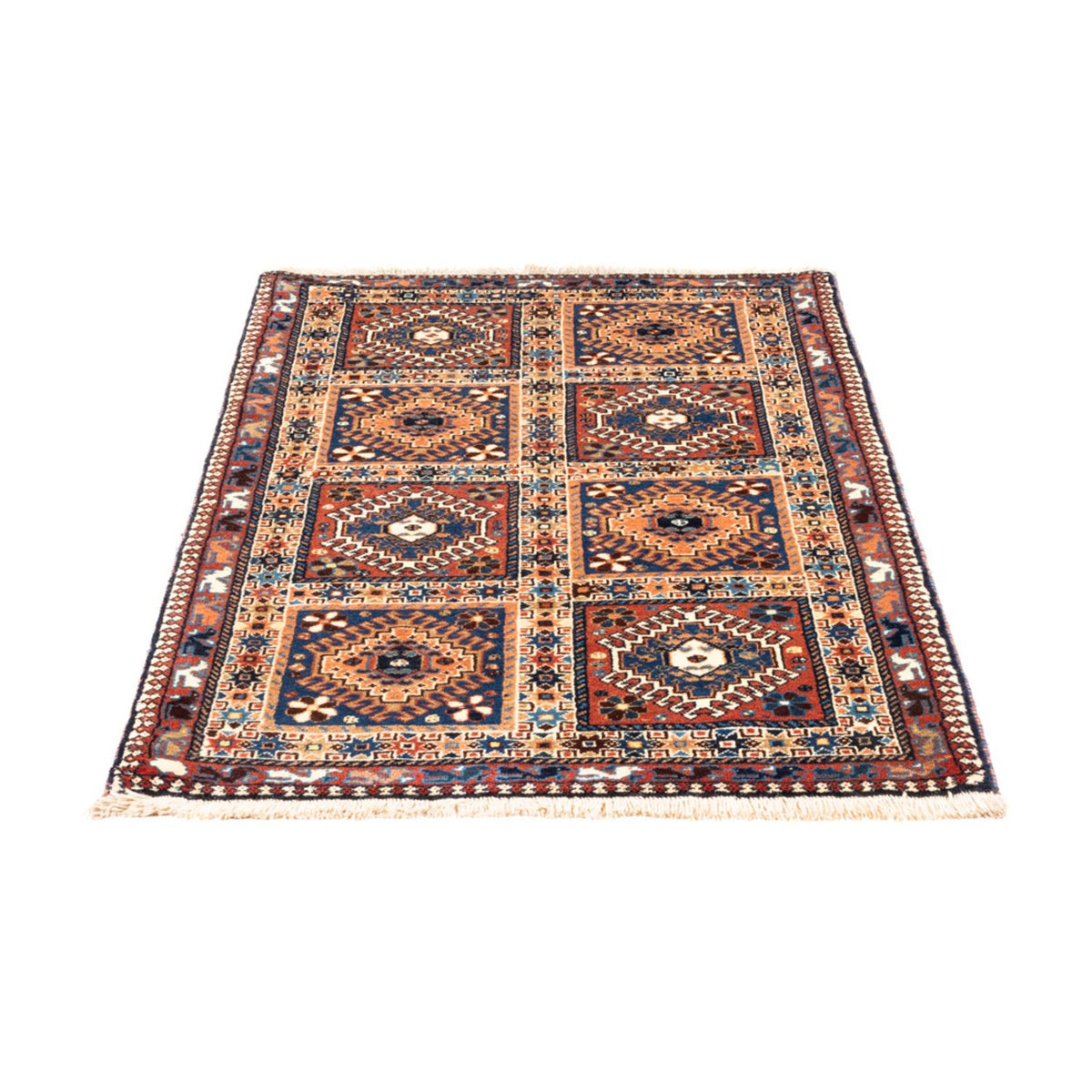 Tapis persan - Nomadic - 132 x 82 cm - multicolore
