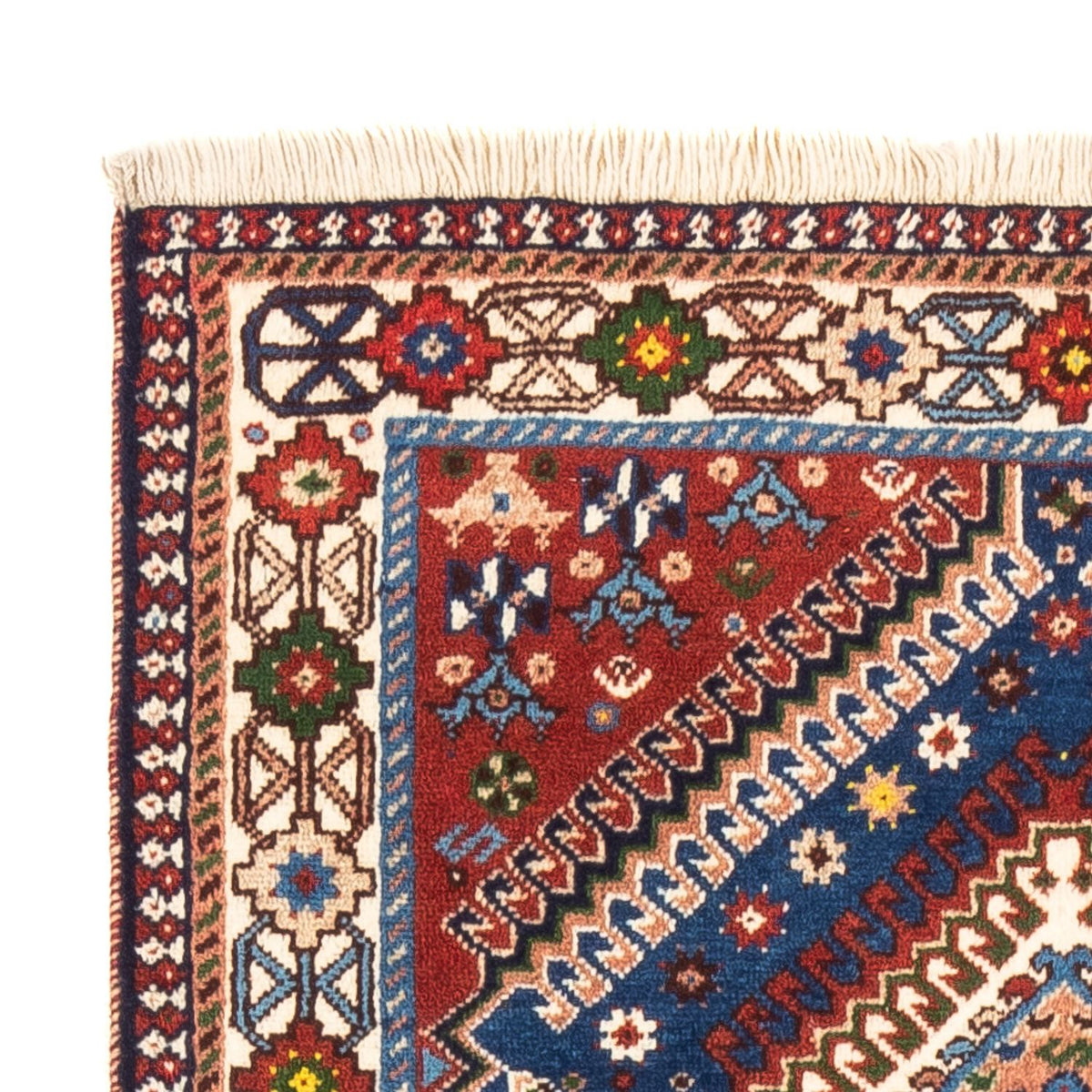Tapis persan - Nomadic - 133 x 82 cm - bleu foncé