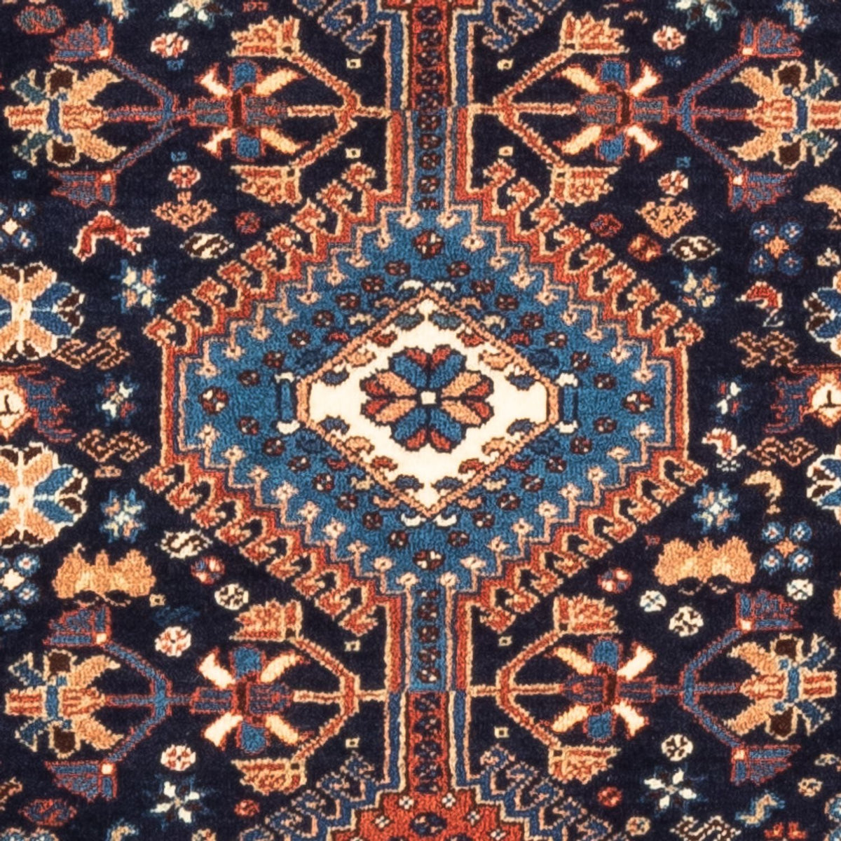 Tapis persan - Nomadic - 125 x 83 cm - bleu foncé