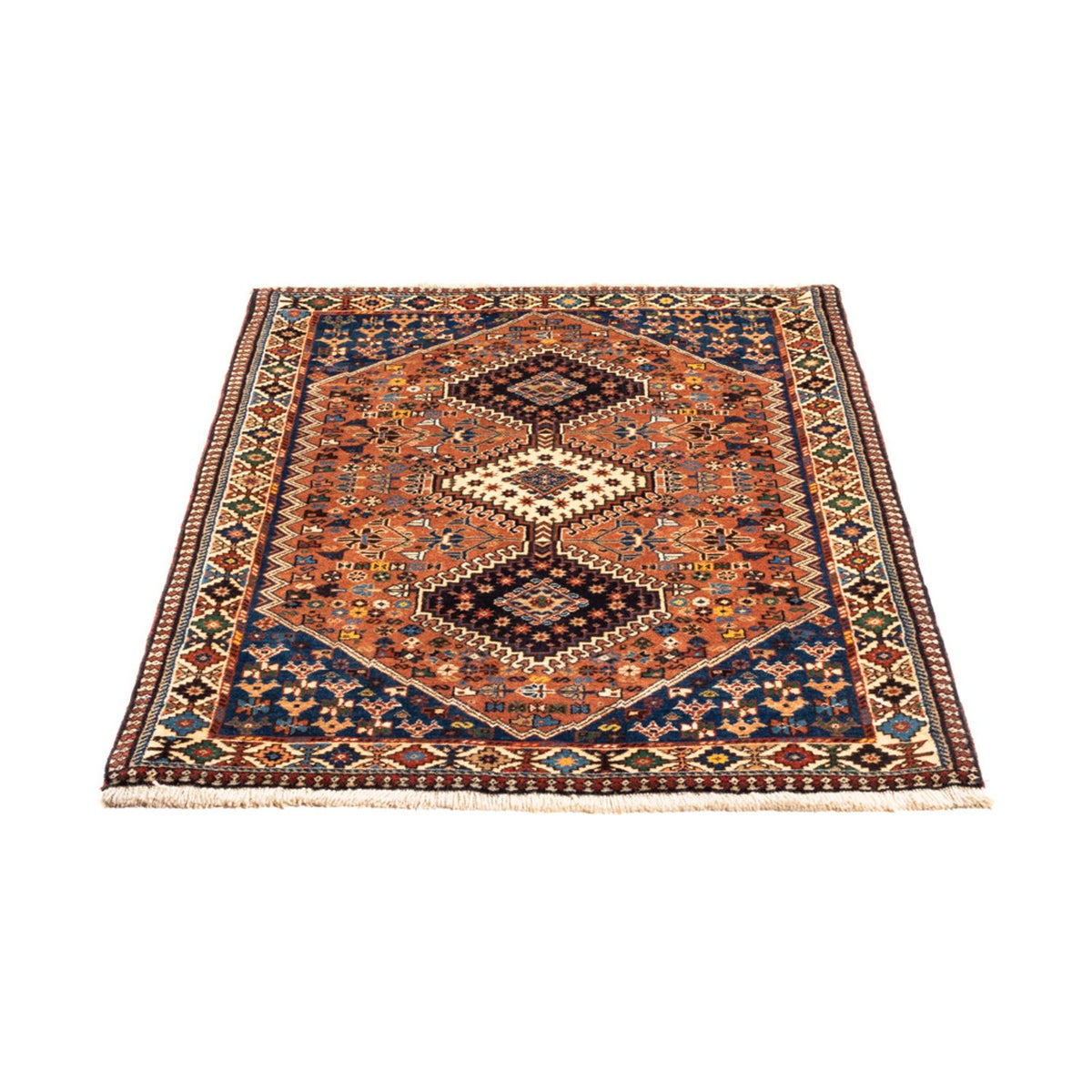 Tapis persan - Nomadic - 127 x 84 cm - rouge