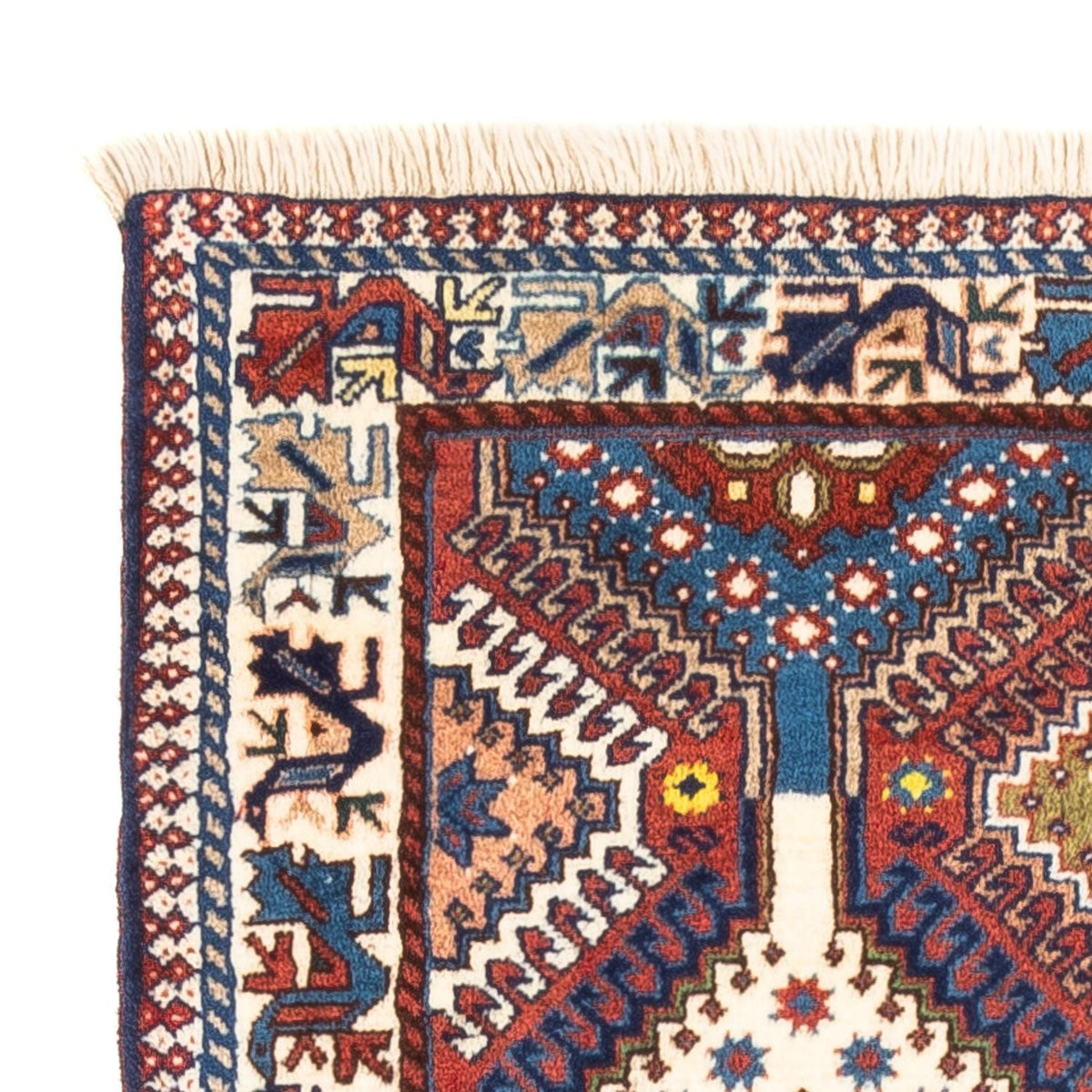 Tapis persan - Nomadic - 128 x 82 cm - multicolore
