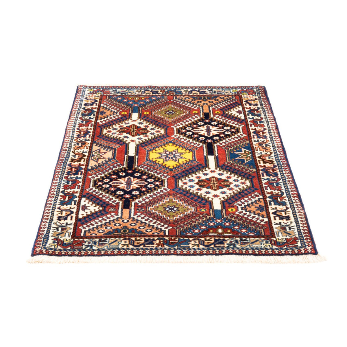 Tapis persan - Nomadic - 128 x 82 cm - multicolore