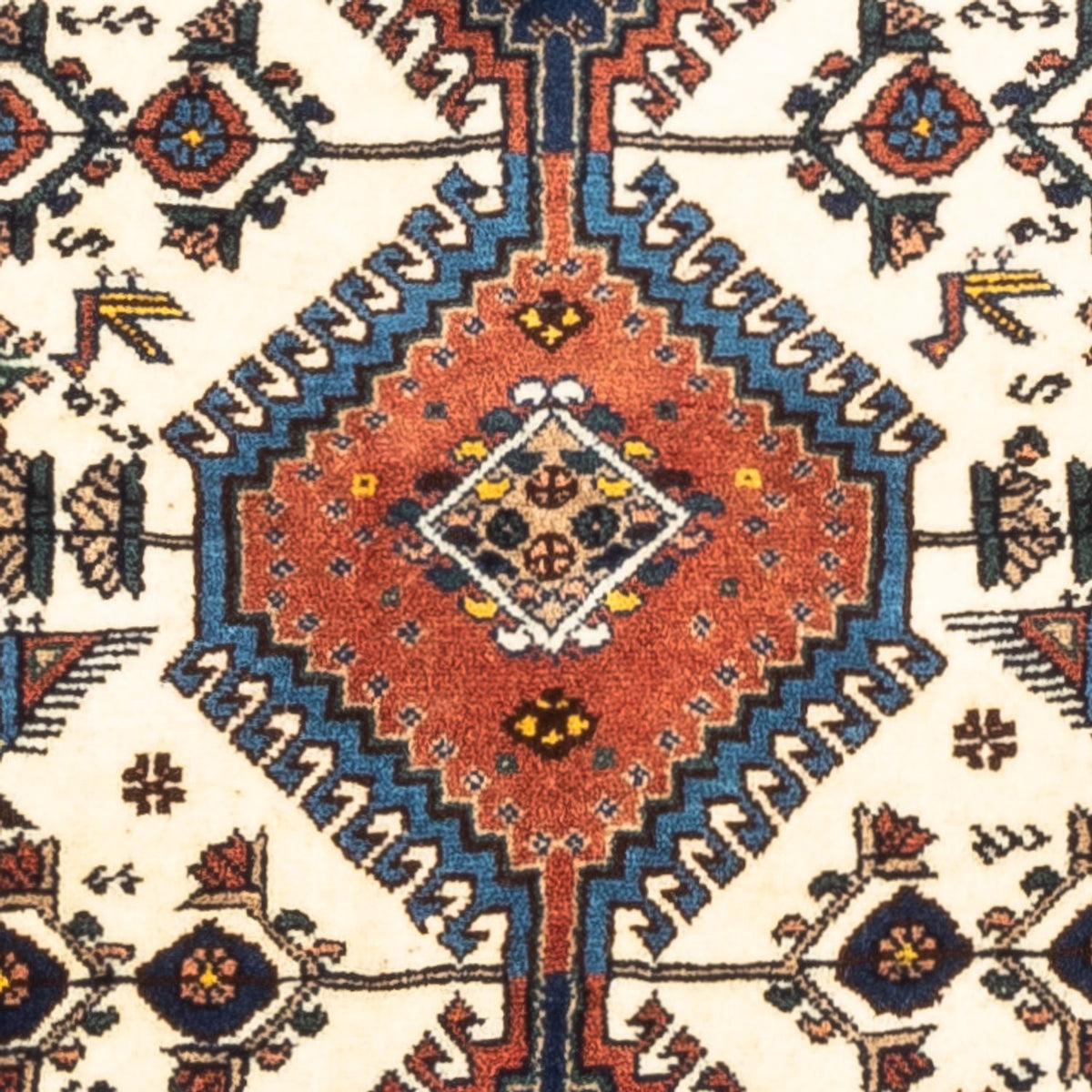 Tapis persan - Nomadic - 130 x 80 cm - crème