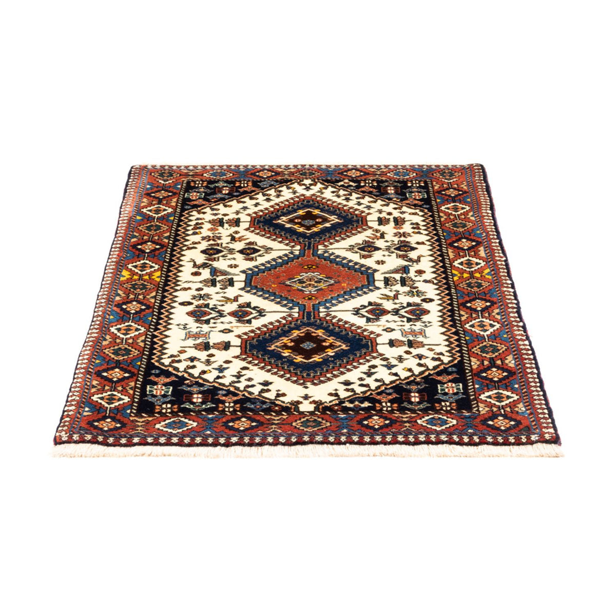 Tapis persan - Nomadic - 130 x 80 cm - crème