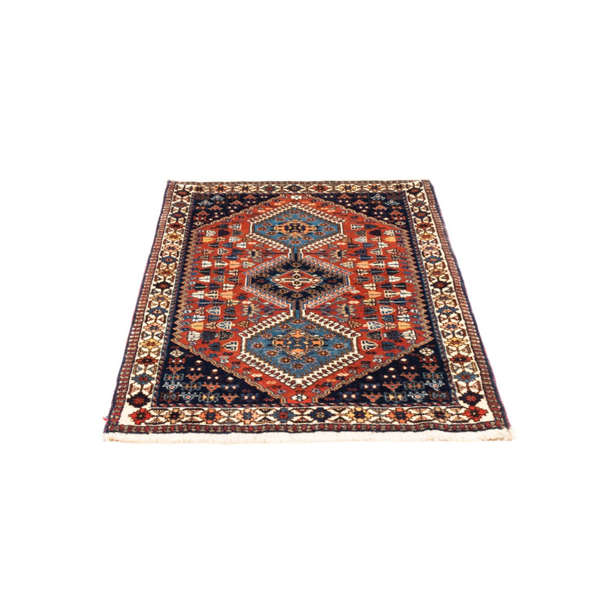 Tapis persan - Nomadic - 130 x 83 cm - rouge