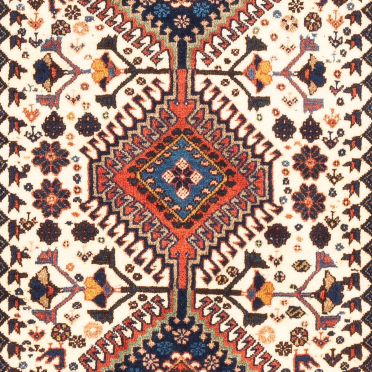Tapis persan - Nomadic - 136 x 80 cm - crème
