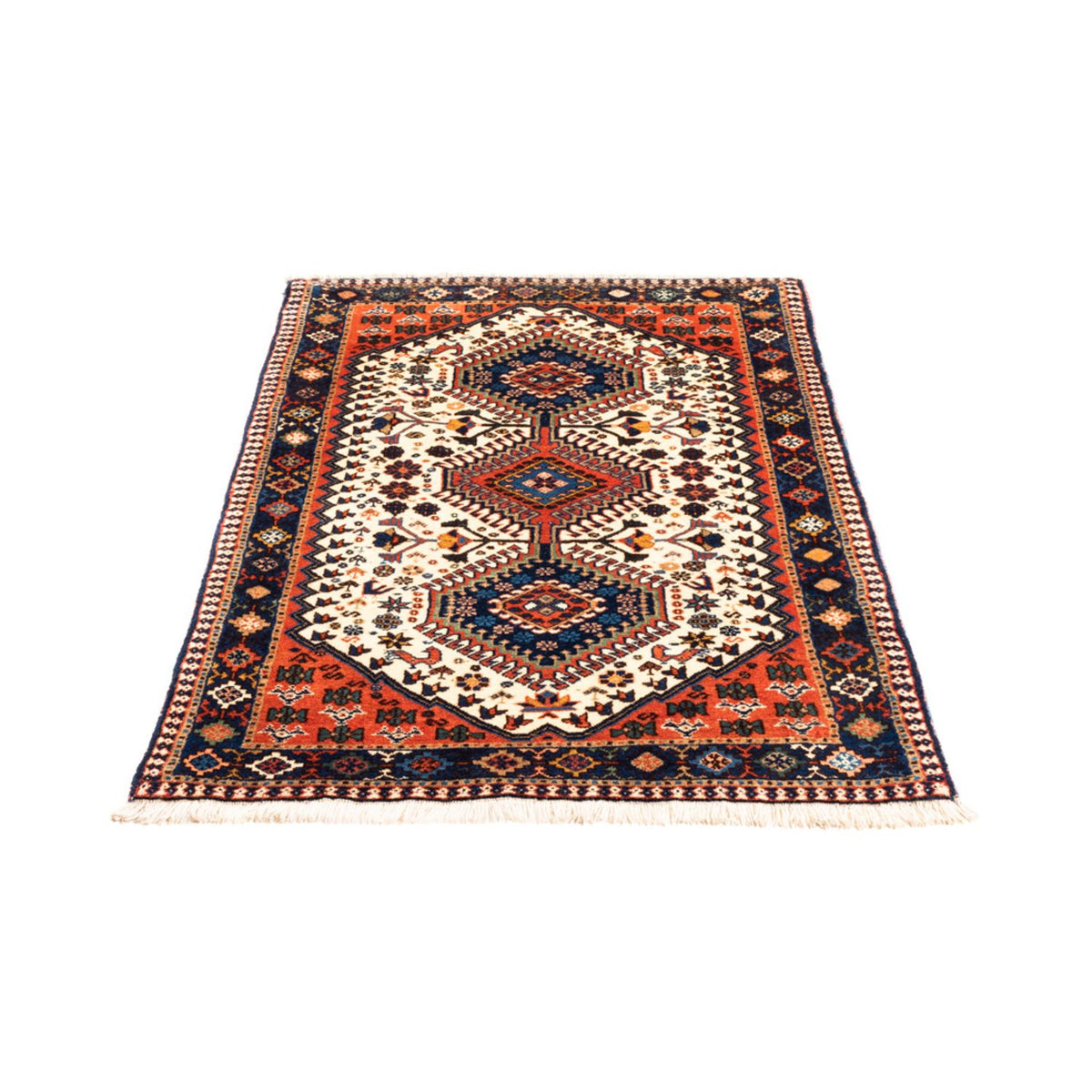 Tapis persan - Nomadic - 136 x 80 cm - crème