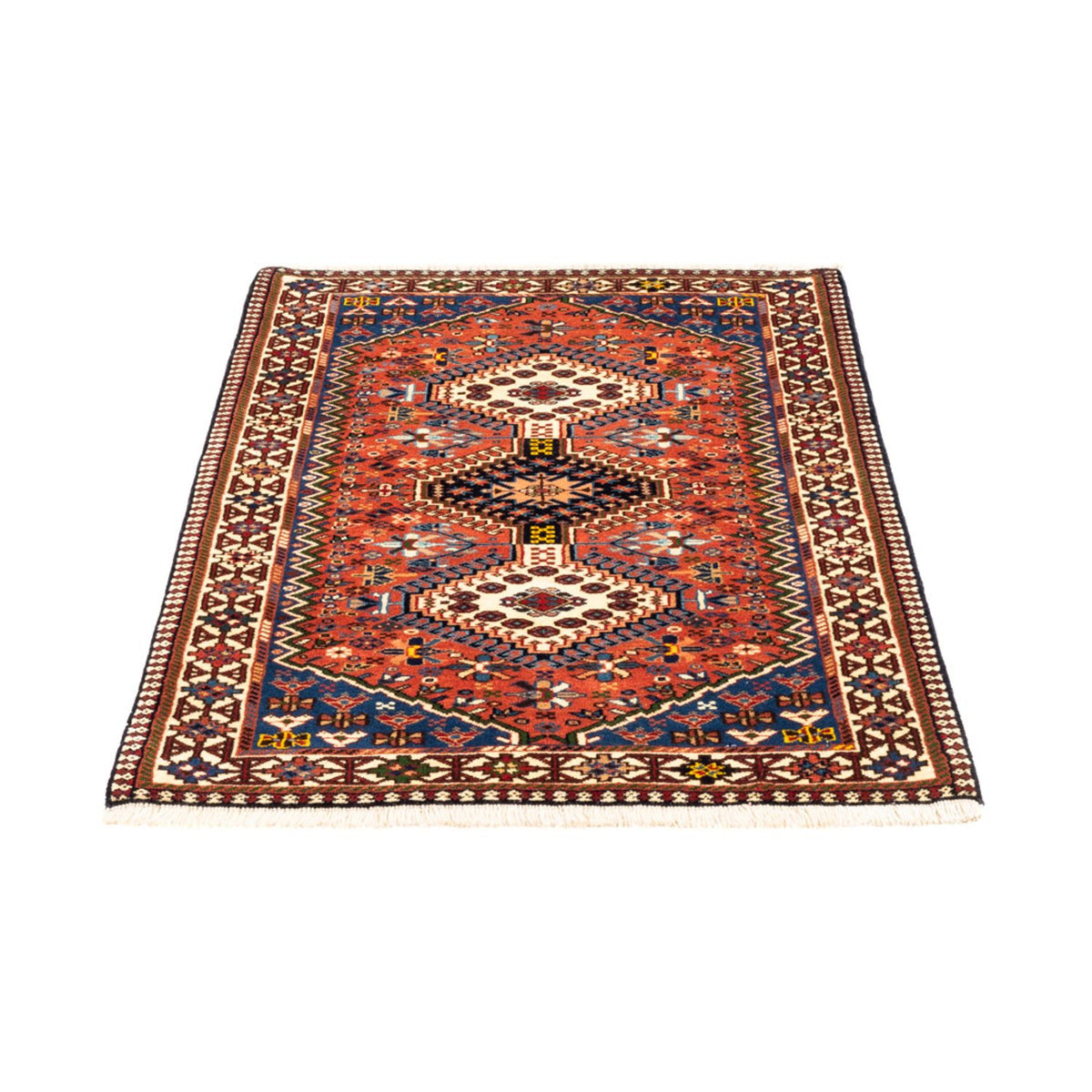 Tapis persan - Nomadic - 133 x 82 cm - rouge
