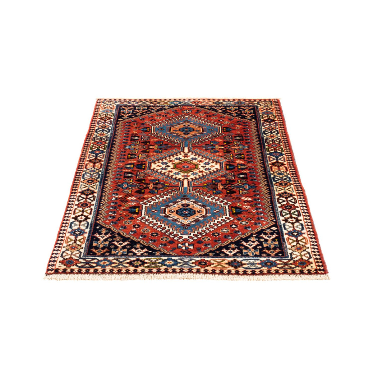 Tapis persan - Nomadic - 125 x 81 cm - rouge