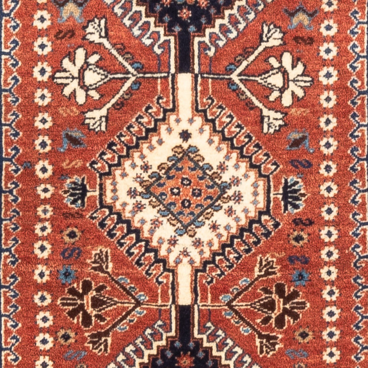 Tapis persan - Nomadic - 131 x 82 cm - rouge